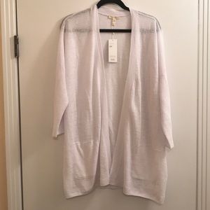 Eileen Fisher whit cardigan!